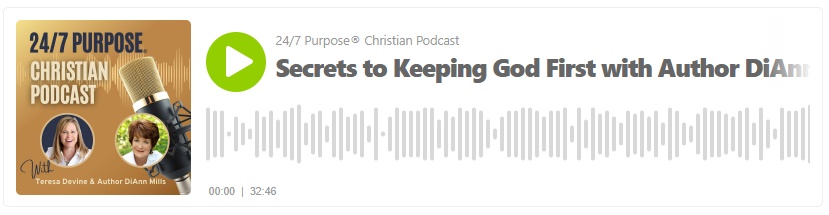DiAnn Mills on 24/7 Purpose podcast 
